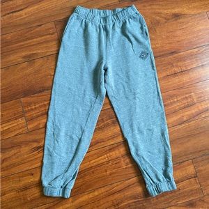 Gray Embroidered Ultra High-Rise Hollister Dad Joggers/Sweatpants